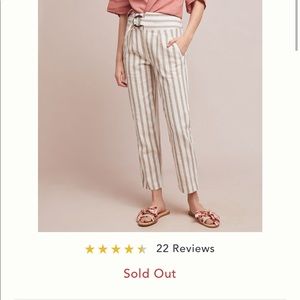 Anthropologie Oasis Striped Pants